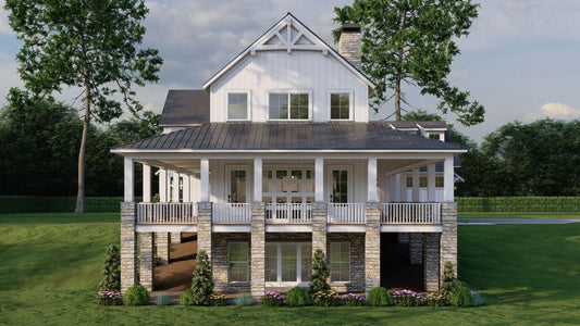 House Plan 5436 Mountain Overlook, Farmhouse Plan