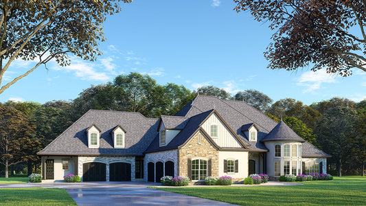 House Plan 5082 French Manor, European House Plan - Nelson Design Group