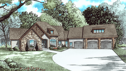 House Plan 1496 Dellwood Drive, Rustic House Plan - Nelson Design Group