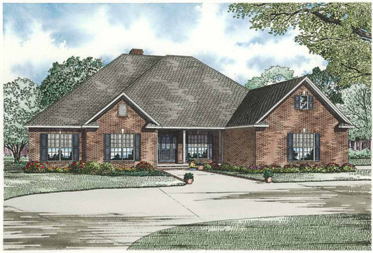 House Plan 1117 Brittany Lane, Traditional House Plan - Nelson Design Group