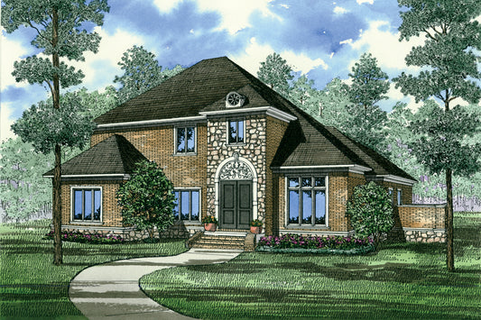 House Plan 260 Dogwood Avenue, European House Plan