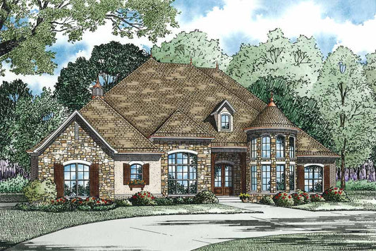House Plan 1346 Veronique, European House Plan
