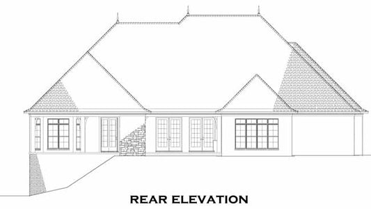 House Plan 1372 Le Gautier, European House Plan