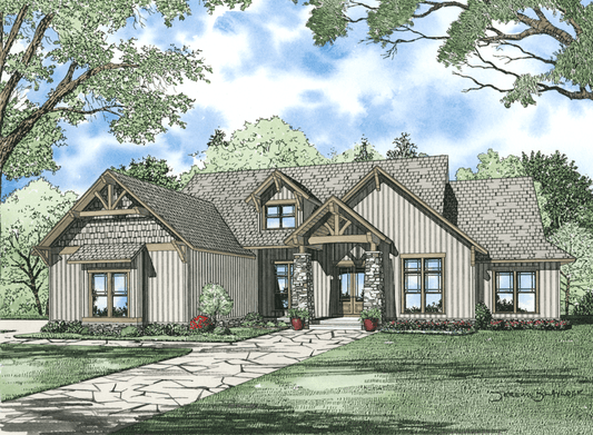 House Plan 1270 Northbrook, Rustic House Plan - Nelson Design Group