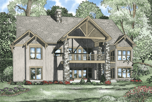 House Plan 1270 Northbrook, Rustic House Plan