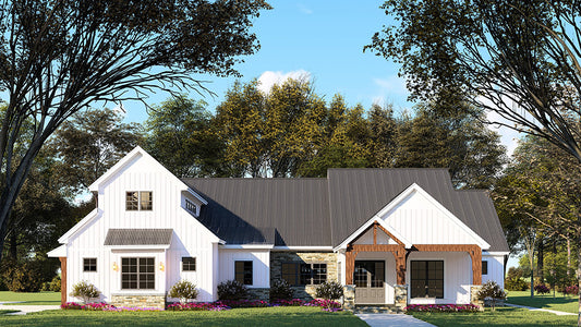 House Plan 5236 Whispering Winds, Farmhouse House Plan