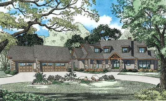 House Plan 1277 Sunset Ridge, Rustic House Plan