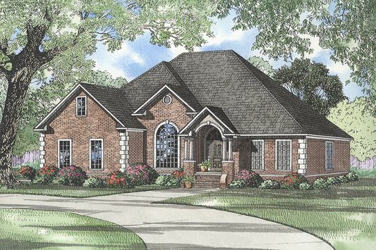 House Plan 750 Cherry Street, French Traditional House Plan