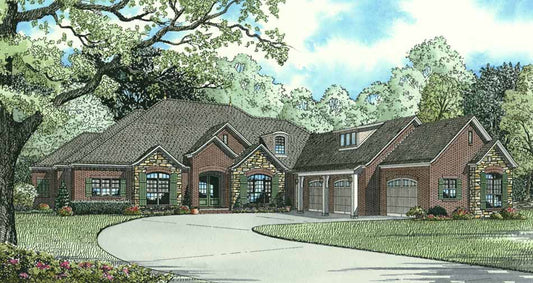 House Plan 1112 Chateau Cove, European House Plan