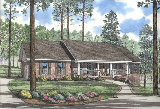 House Plan 367 Walnut Grove, Country House Home Plan
