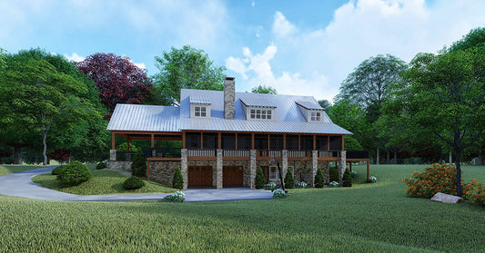 House Plan 5051 Blue Ridge Overlook, Farmhouse House Plan