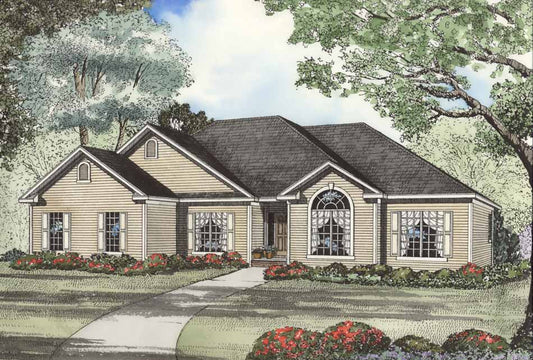 House Plan 517B Belmont Avenue, French Traditional House Plan