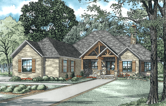 House Plan 1399 Pioneer Trail, Rustic House Plan