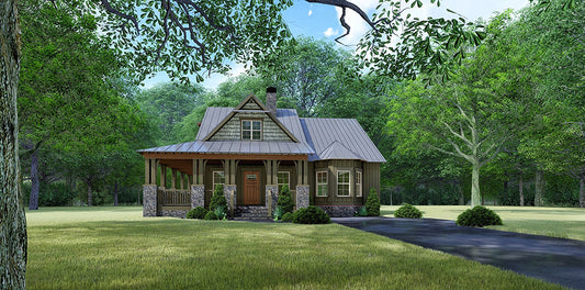 House Plan 5207 Riverrun, Craftsman Bungalow House Plan