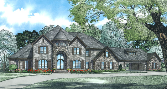 House Plan 1443 Corinthian, European House Plan