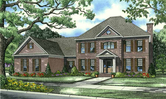 House Plan 1126 Hickory Place, Colonial Classical Federal House Plan