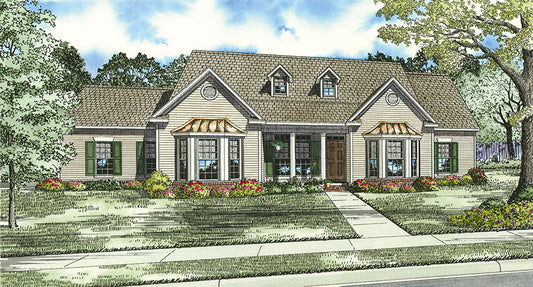 House Plan 135B Olive Street, Taditional House Plan