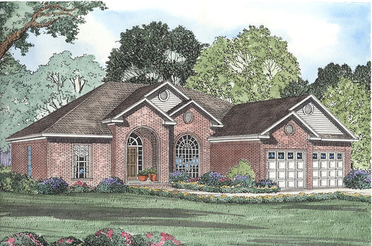 House Plan 195 Richmond Drive, French Traditional House Plan