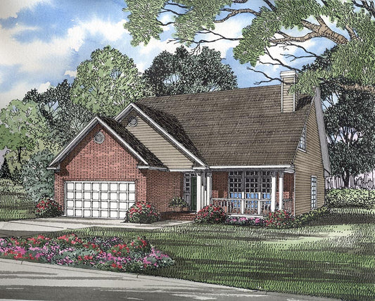 House Plan 252 Maple Street, Traditional House Plan