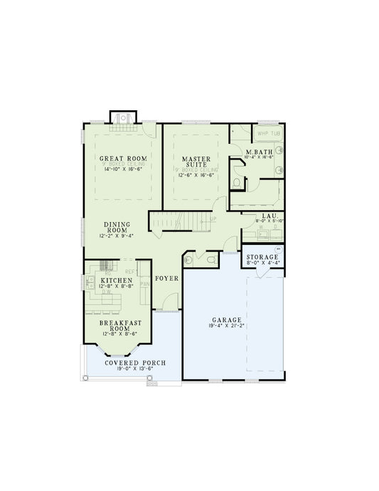 House Plan 274 Maple Street, Traditional House Plan