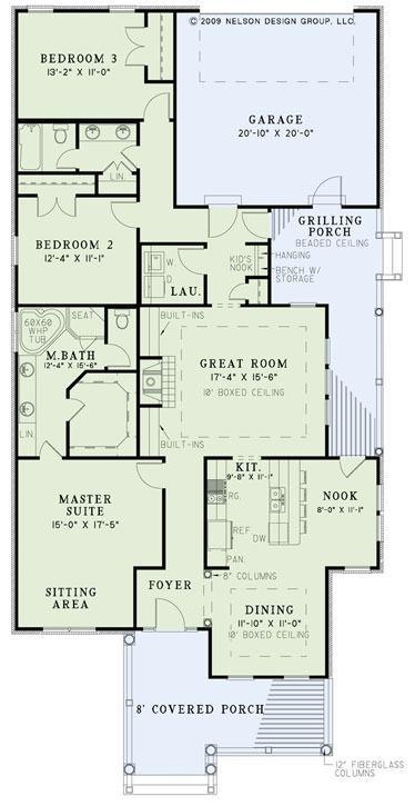 House Plan 1327 The Fairport, Arts and Crafts House Plan