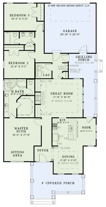 House Plan 1328 The Westberry, Arts and Crafts House Plan