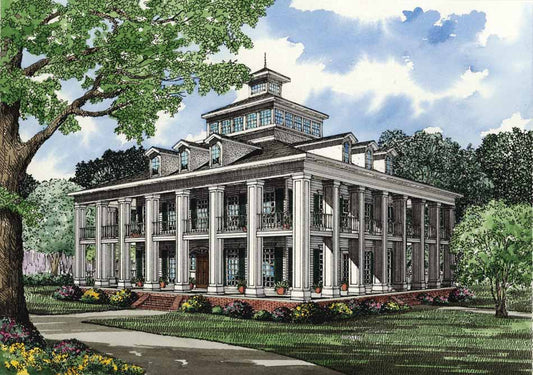 House Plan 342 Dogwood Avenue, Colonial Classical Federal House Plan