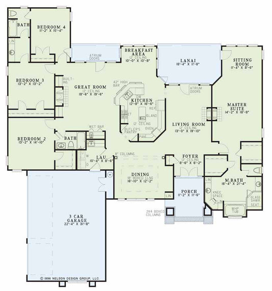 House Plan 345 Sunset Drive, Modern House Plan