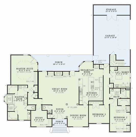 House Plan 372B Richmond Cove, Traditional House Plan