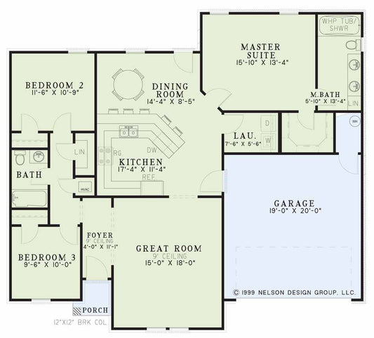 House Plan 387B Spruce Street, Traditional House Plan