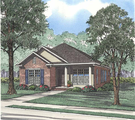 House Plan 437 Elm Street, Traditional House Plan