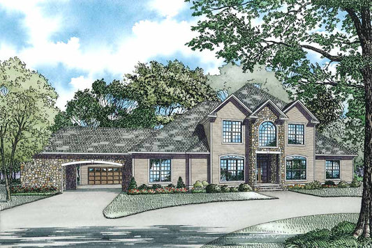House Plan 486 Willow Lane, French Classic House Plan