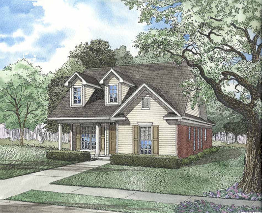 House Plan 498 Fir Street, Traditional House Plan