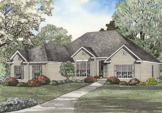 House Plan 515B Richmond Drive, Traditional House Plan