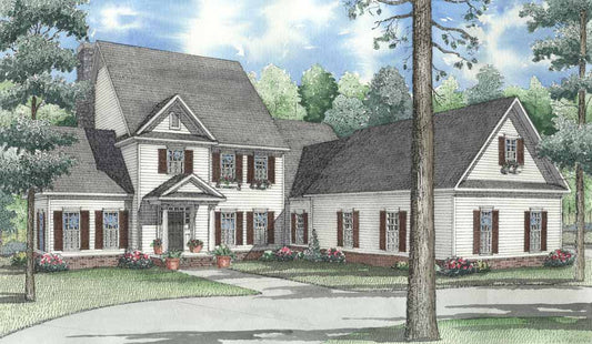 House Plan 591B Hampton Circle, Traditional Home Plan