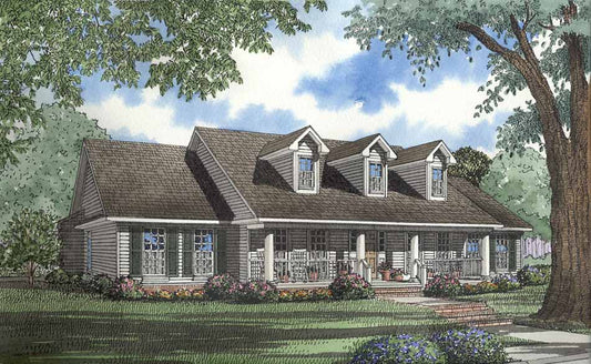 House Plan 614 Country Lane, Farmhouse House Plan