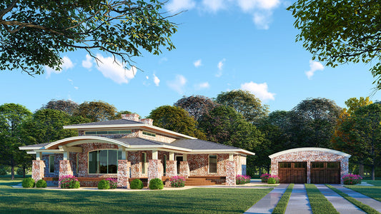 House Plan 1023 Main Street Villa, Modern House Plan