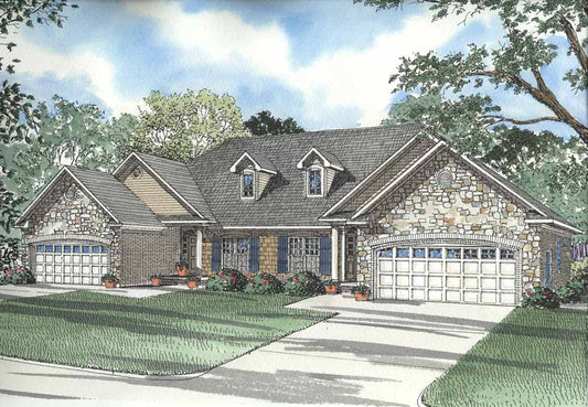 House Plan 448 Ivy Green, Multi-Family House Plan