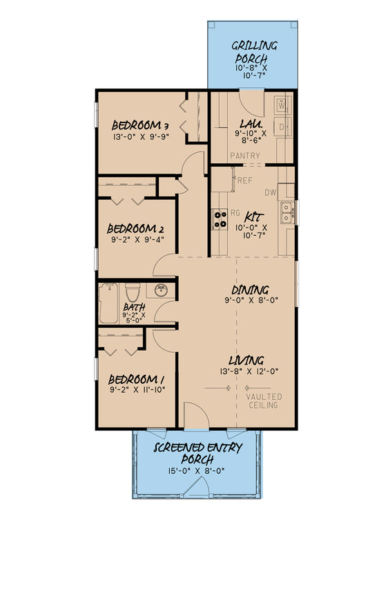 House Plan 5044 River's Edge, Tiny House Plan