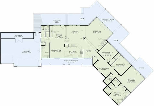 House Plan 1419 Ferguson Lane, Waterfront House Plan