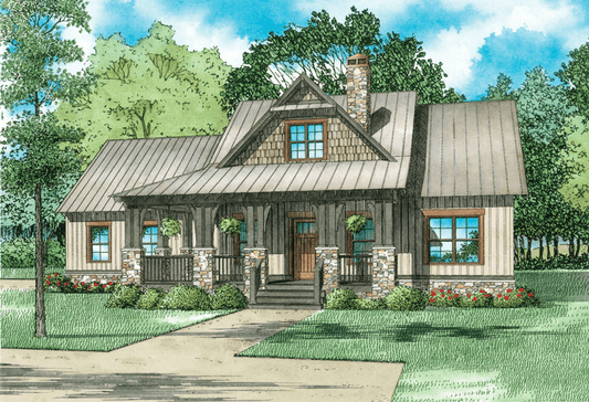 House Plan 1633 Weekend Retreat, Riverbend House Plan