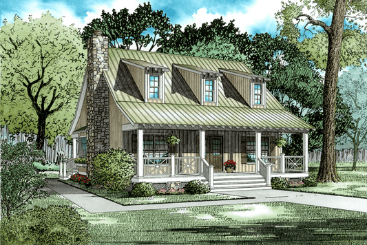 House Plan 415 Creek Side, Riverbend House Plan