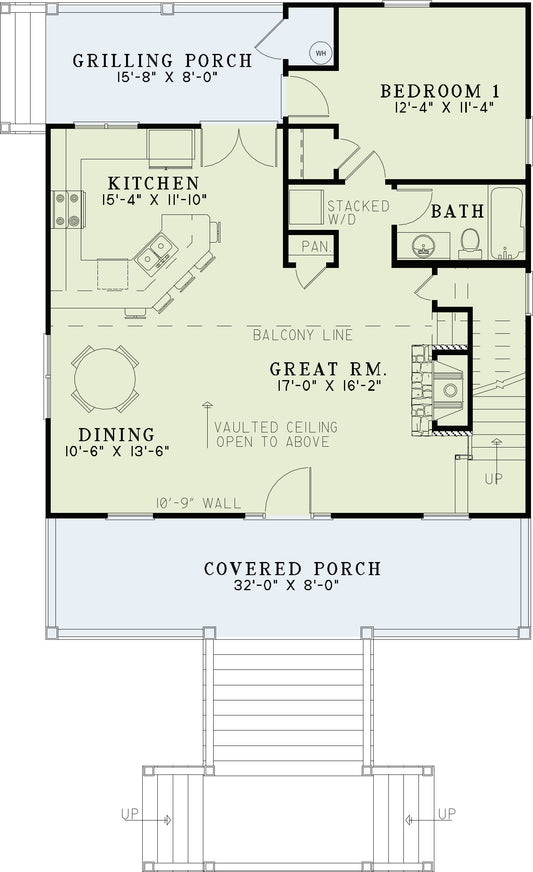 House Plan 1201 Piney Creek II, Riverbend House Plan