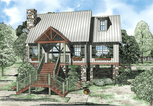House Plan 1224 Stone Brook II, Riverbend House Plan