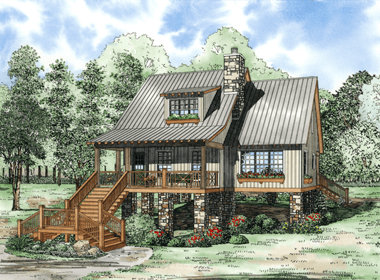 House Plan 1225 Table Rock II, Riverbend House Plan
