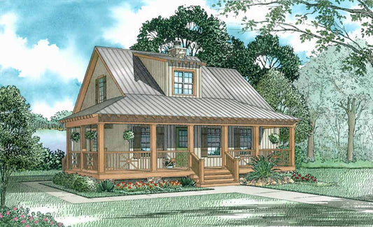House Plan 416 Hunter's Den, Riverbend House Plan