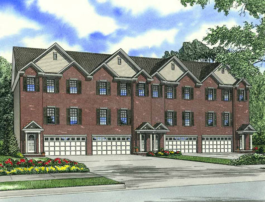 House Plan 1124 Cambridge Court, Multi-Family House Plan