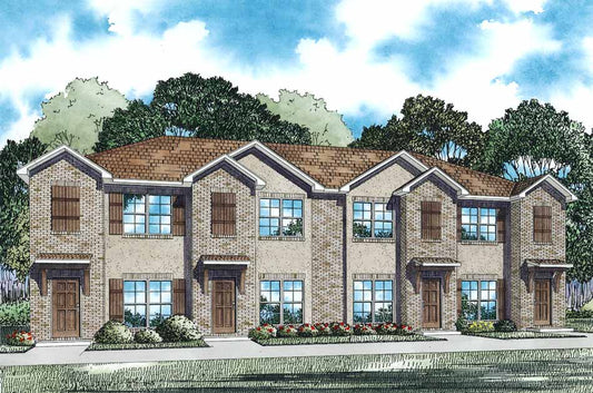 House Plan 1357 The Quarters, Multi-Family House Plan