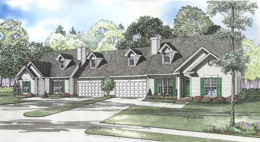 House Plan 439B Hidden Hill Cove, Multi-Family House Plan