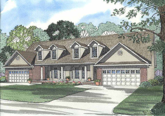 House Plan 443 Centre Grove Circle, Multi-Family House Plan